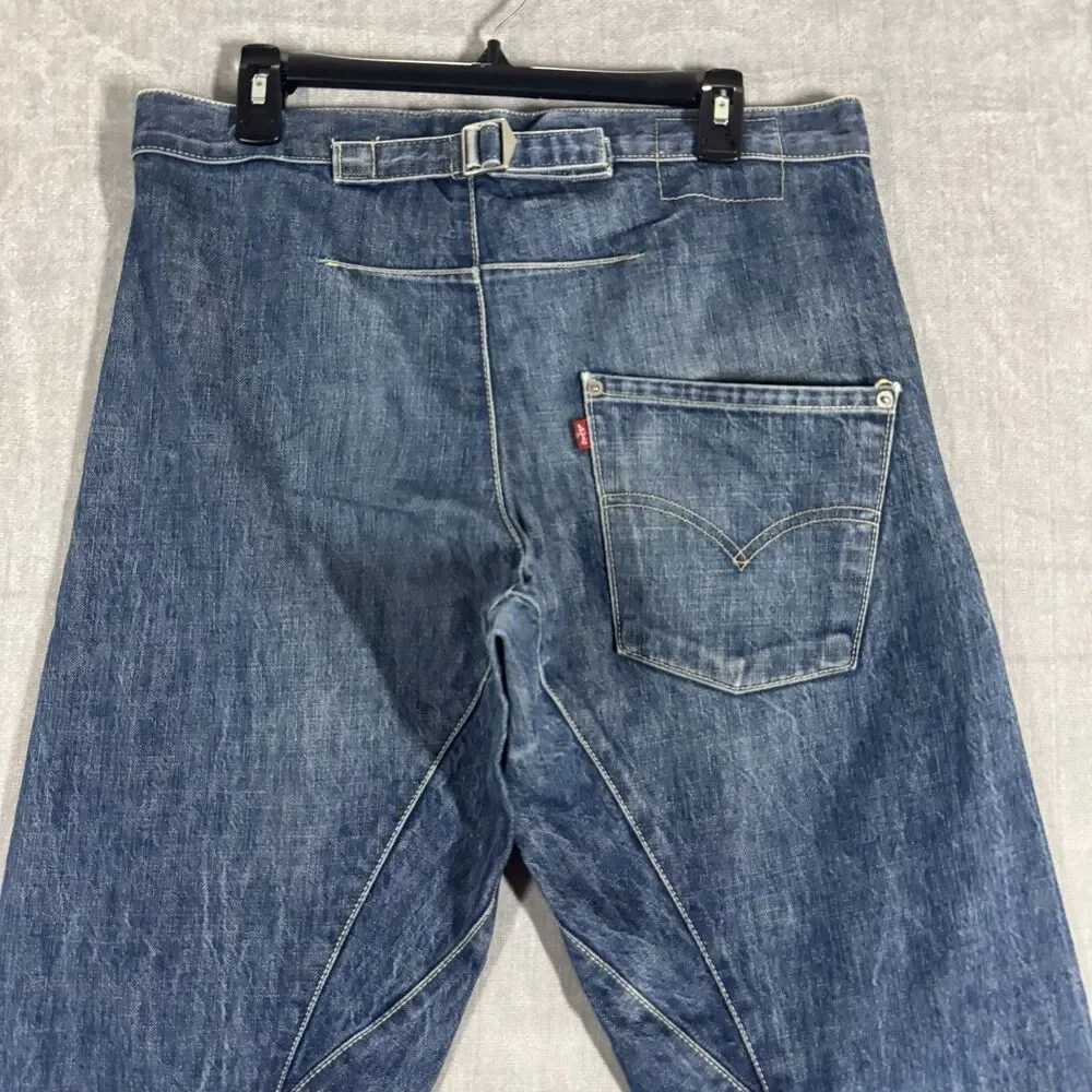 Vintage 2000’s Levi’s Engineered Jeans LEJ Twisted Leg Cinch Back Y2K 32x32